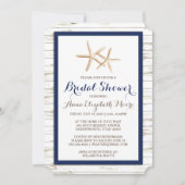 Vrijgezellenfeest van Starfish Whitewashed Wood Be Kaart (Voorkant)