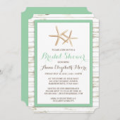 Vrijgezellenfeest van Starfish Whitewashed Wood Be Kaart (Voorkant / Achterkant)