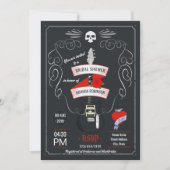 Vrijgezellenfeest van steen- en rolkarton kaart (Voorkant)