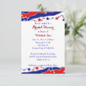 Vrijgezellenfeest van sterren en strips kaart (Staand voorkant)