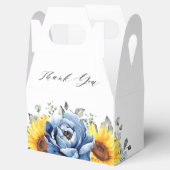 Vrijgezellenfeest van Sunflower Dusty Blue Slate P Bedankdoosjes (Geopend)