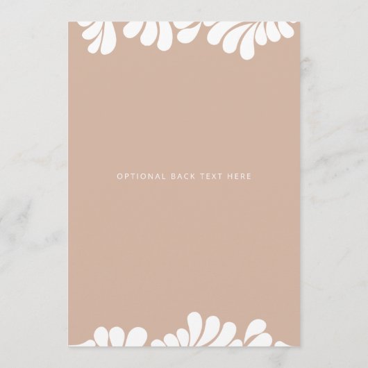 Vrijgezellenfeest van Talavera Boho Barro Menu (Achterkant)