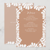 Vrijgezellenfeest van Talavera Boho Barro Menu (Voorkant / Achterkant)