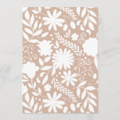 Vrijgezellenfeest van Talavera Boho Barro Menu (Achterkant)