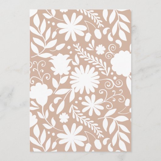 Vrijgezellenfeest van Talavera Boho Barro Menu (Achterkant)