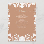 Vrijgezellenfeest van Talavera Boho Barro Menu (Voorkant)