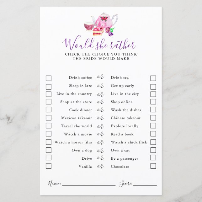 Vrijgezellenfeest van Tea Party (Voorkant)