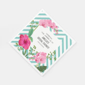 Vrijgezellenfeest van tropische bramen servet (Hoek)