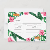 Vrijgezellenfeest van tropische handpalmen (Voorkant)