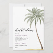 vrijgezellenfeest van tropische palmbomen kaart (Voorkant)