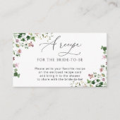 Vrijgezellenfeest van tuinbloemen informatiekaartje (Voorkant)