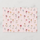 Vrijgezellenfeest van tuinbouwbloem informatiekaartje (Achterkant)