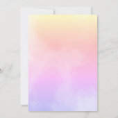 Vrijgezellenfeest van vlinder kaart (Achterkant)