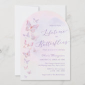 Vrijgezellenfeest van vlinder kaart (Voorkant)