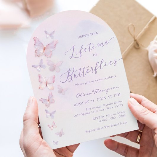 Vrijgezellenfeest van vlinder kaart