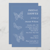 Vrijgezellenfeest van vlinder kaart (Voorkant / Achterkant)