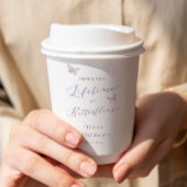 Vrijgezellenfeest van vlinder papieren bekers