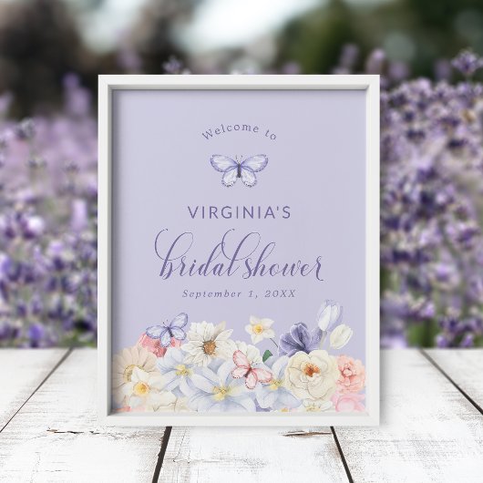 Vrijgezellenfeest van vlinder poster