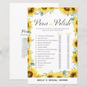 Vrijgezellenfeest van voorjaarszonnebloem, AFGEDRU (Voorkant / Achterkant)