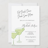 Vrijgezellenfeest van waterverf Martini Kaart (Voorkant)