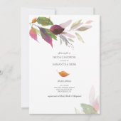 Vrijgezellenfeest van Waterverf met alle bladeren Kaart (Voorkant)