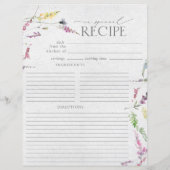 Vrijgezellenfeest van Waterverf van wilde bloemen (Achterkant)