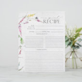 Vrijgezellenfeest van Waterverf van wilde bloemen (Staand voorkant)