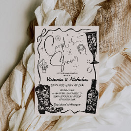 Vrijgezellenfeest van westerne paren kaart