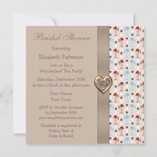 Vrijgezellenfeest van Whimsical Wonderland Flaming Kaart (Achterkant)