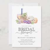 Vrijgezellenfeest van wijn en kaas kaart (Voorkant)