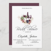 Vrijgezellenfeest van wijnflessenglazen Bourgogne Kaart (Voorkant / Achterkant)