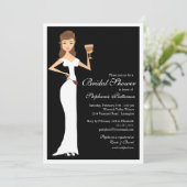 Vrijgezellenfeest van wijnthema's Uitnodiging (Staand voorkant)