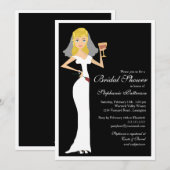 Vrijgezellenfeest van wijnthema's Uitnodiging (Voorkant / Achterkant)