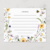 Vrijgezellenfeest van wilde bijen Kaart ontvangen (Achterkant)