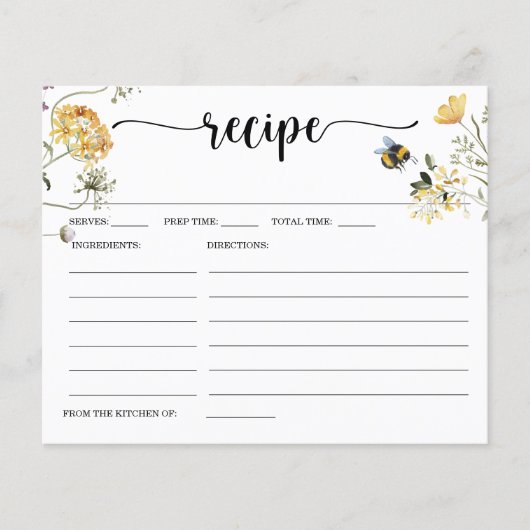 Vrijgezellenfeest van wilde bijen Kaart ontvangen (Voorkant)