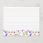 Vrijgezellenfeest van wilde bloemen (Achterkant)