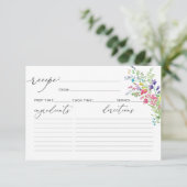 Vrijgezellenfeest van wilde bloemen (Staand voorkant)