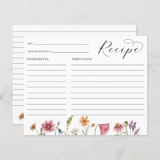 Vrijgezellenfeest van wilde bloemen (Voorkant / Achterkant)