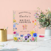 Vrijgezellenfeest van wilde bloemen acryl bord (Huwelijk)