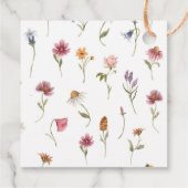 Vrijgezellenfeest van wilde bloemen bedankjes labels (Achterkant)