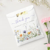 Vrijgezellenfeest van wilde bloemen bedankzakje (Gezegeld)