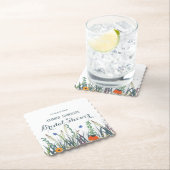 Vrijgezellenfeest van wilde bloemen en vlinders    kartonnen onderzetters (Insitu)