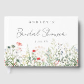 Vrijgezellenfeest van wilde bloemen gastenboek (Voorkant)