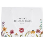 Vrijgezellenfeest van wilde bloemen groot cadeauzakje (Achterkant)