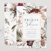 Vrijgezellenfeest van wilde bloemen kaart (Voorkant / Achterkant)