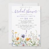 Vrijgezellenfeest van wilde bloemen kaart (Voorkant)