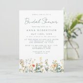 Vrijgezellenfeest van wilde bloemen kaart (Staand voorkant)