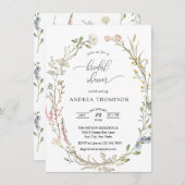 Vrijgezellenfeest van wilde bloemen kaart (Voorkant / Achterkant)