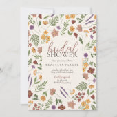 Vrijgezellenfeest van wilde bloemen kaart (Voorkant)