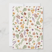 Vrijgezellenfeest van wilde bloemen kaart (Achterkant)